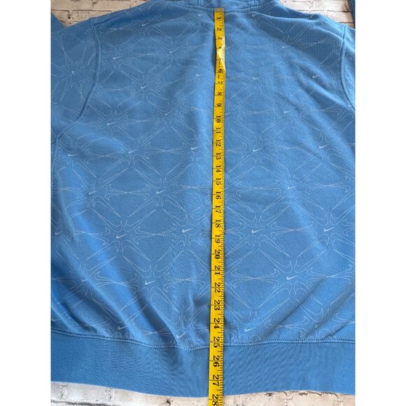 Nike Blue Graphic Hoodie XL 80% Cotton 20% Polyester With Kangaroo Pocket & Adju - Picture 10 of 11
